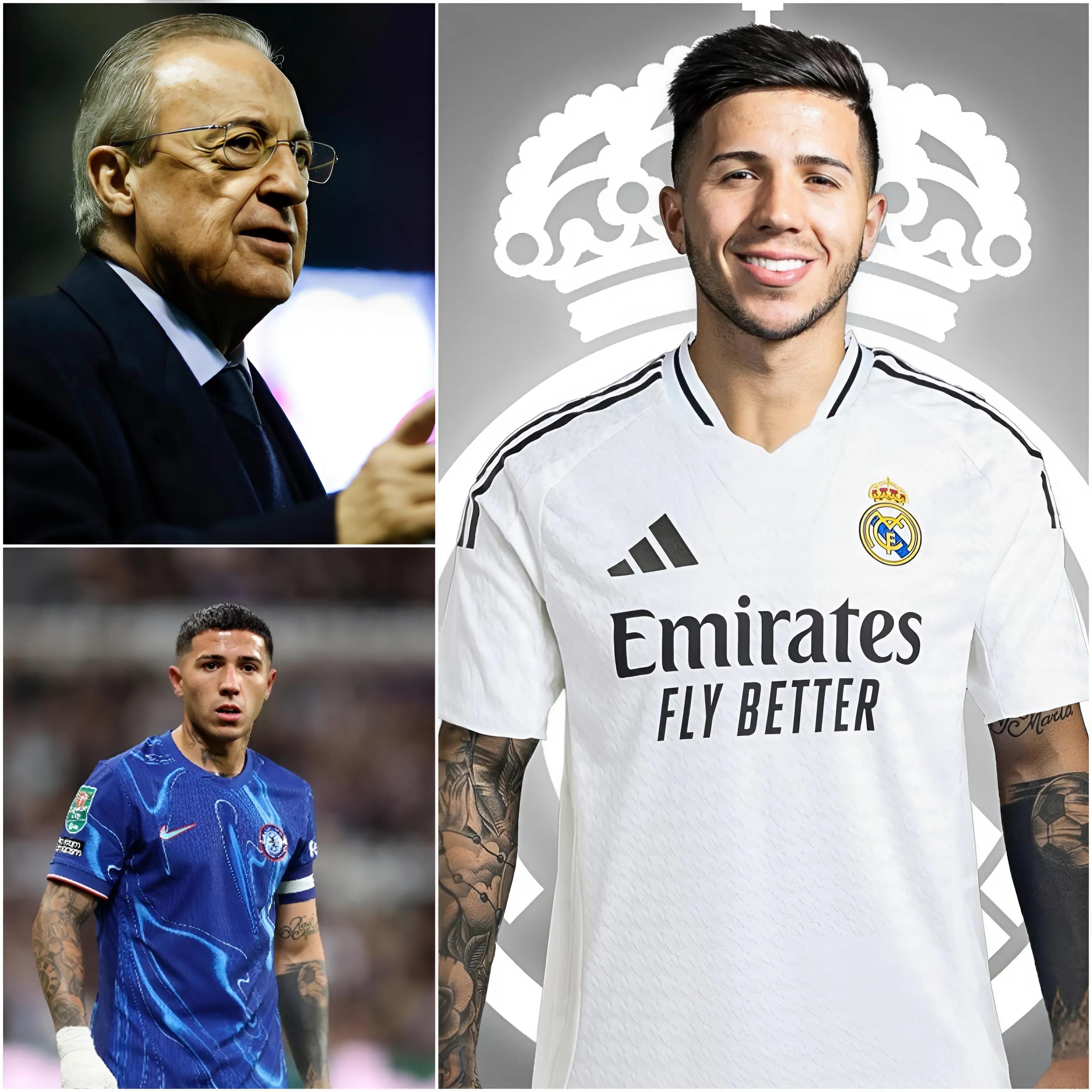 🚨 SHOCKING NEWS: Real Madrid have made a staggering €200 million offer for Chelsea’s Enzo Fernández. Club president Florentino Pérez personally called Enzo, and the two have already reached an agreement. This blockbuster transfer is on the verge of exploding, sending shockwaves across Europe — See full details below!