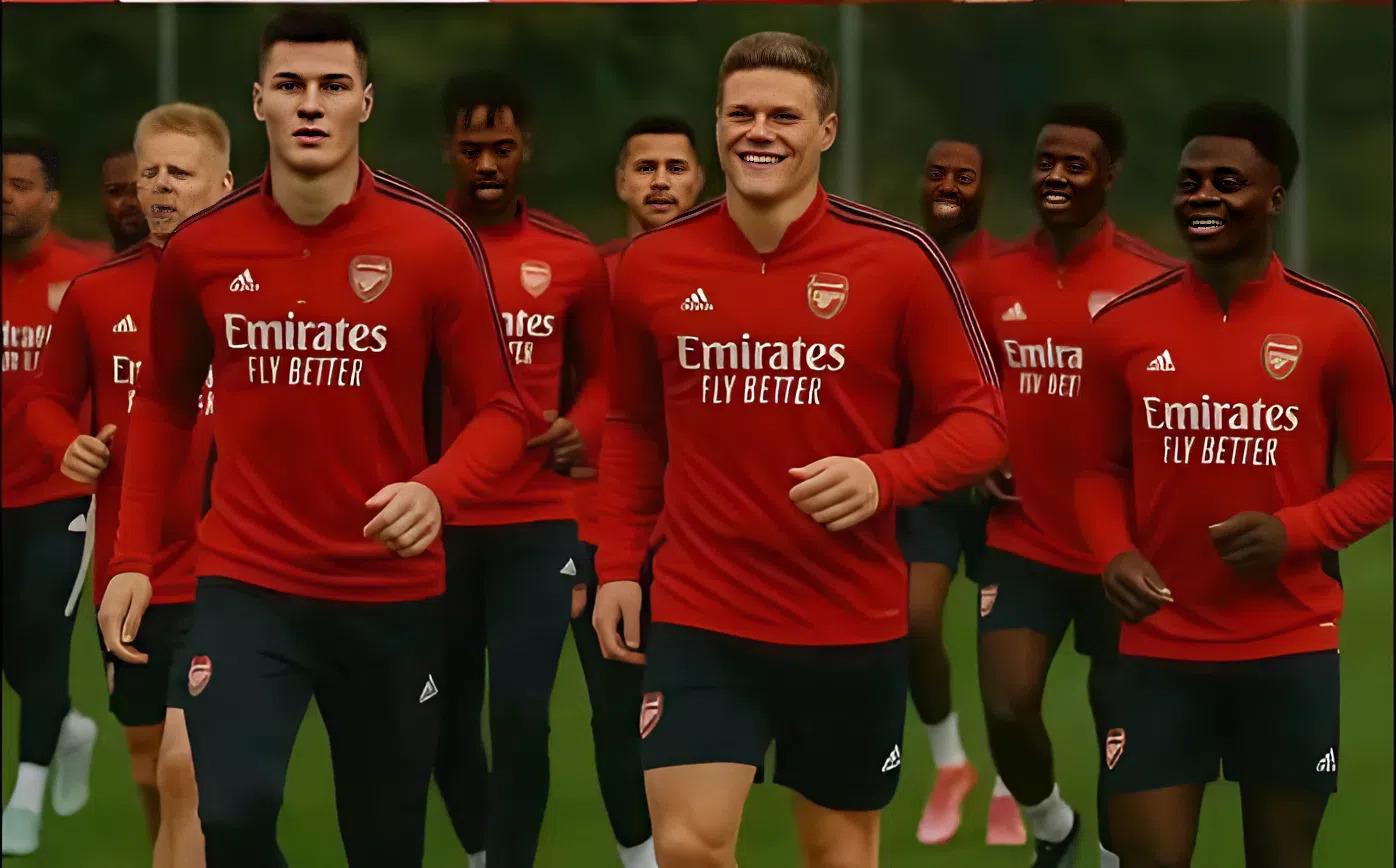 🚨 BREAKING 🚨 Arsenal’s new striker was seen training alongside Saka, Saliba, and Declan Rice earlier today as Mikel Arteta gears up his team for next week’s clash against AC Milan. FOR THE FIRST TIME EVER, ARSENAL HAVE LANDED A STRIKER THIS DEADLY 🔥🔥