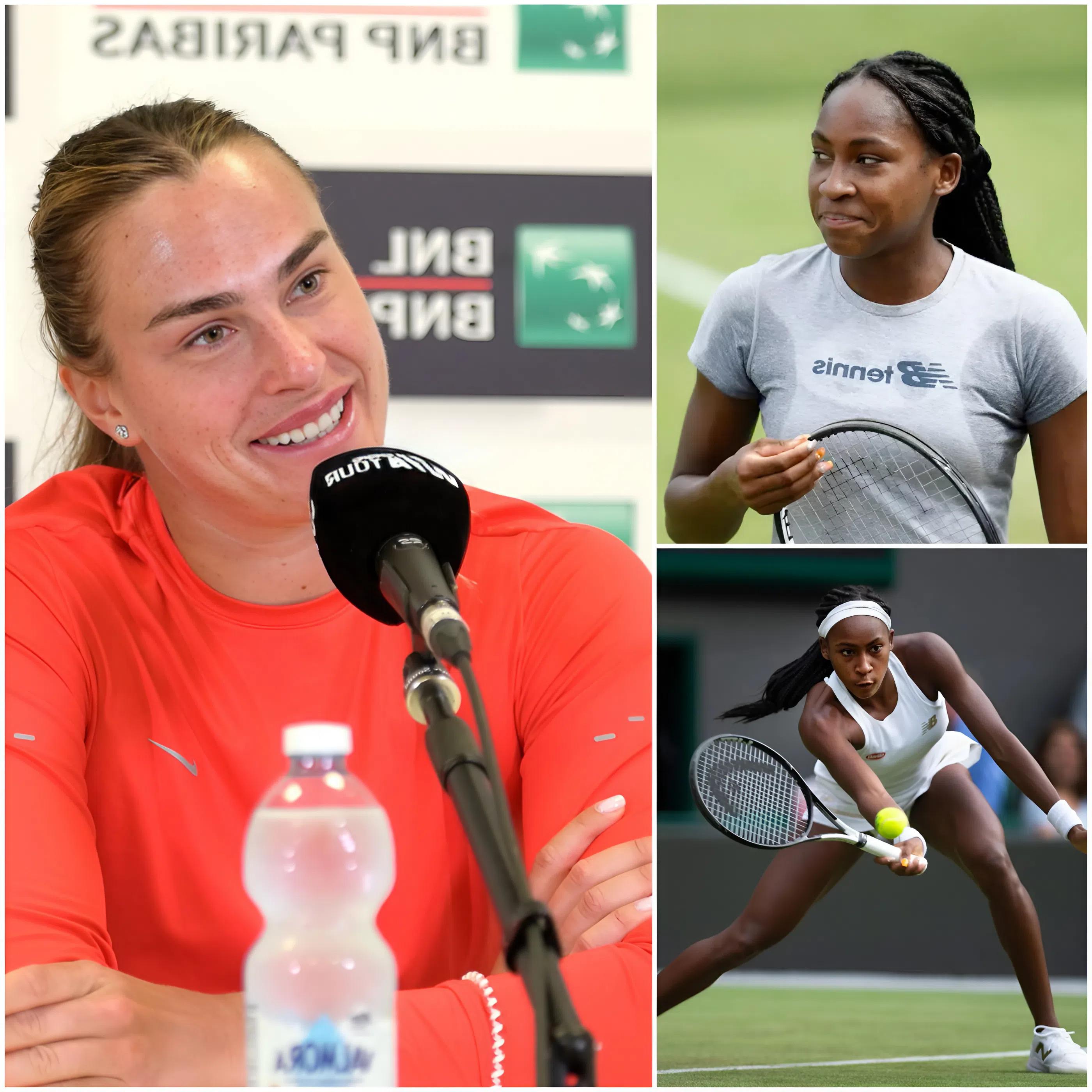 SHOCKING CLAIM FROM ARYNA SABALENKA🔥🚨 Coco Gauff is overhyped, and her