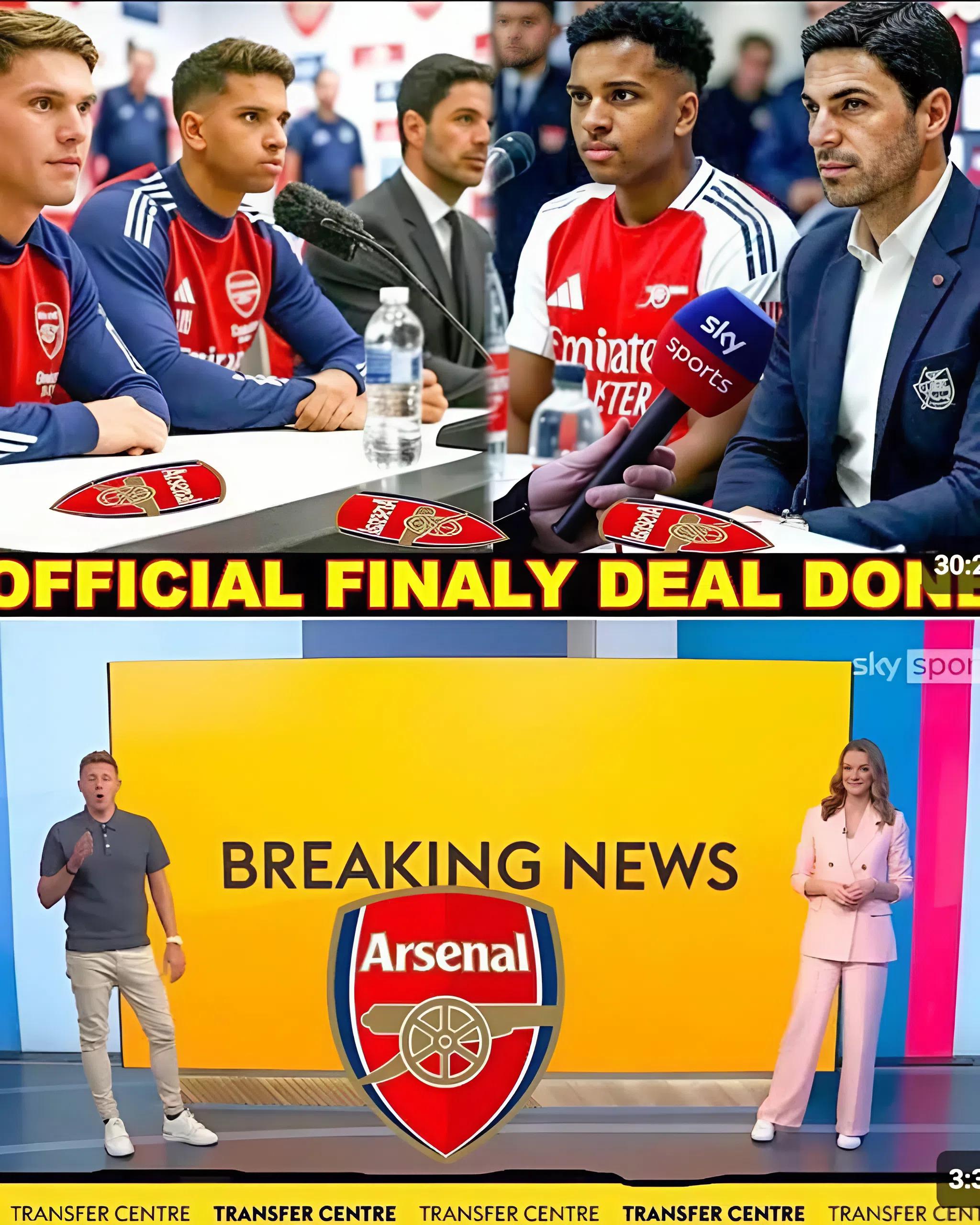 ARSENAL TRANSFER NEWS LIVE✅️: Arsenal officially announced double transfer signings as ONE striker and TWO effective wingers joined the Gunners on five-years transfer deal. FULL STORY LINK 👇👇