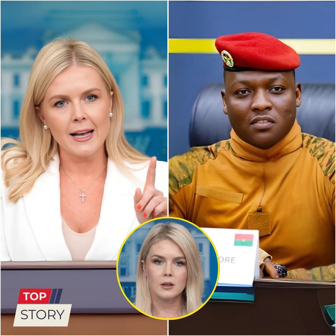KAROLINE LEAVITT TRIED TO SHAME CAPTAIN IBRAHIM TRAORÉ ON LIVE TV — BUT BY THE TIME HE FINISHED, SHE COULDN’T EVEN LOOK UP. - Luxury Blogs