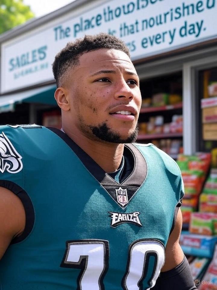 🌷🍁 Saquon Barkley, a player from the Eagles, spent $80,000 to save a small grocery store that once gave him free meals during his high school years. In a deeply emotional and heartfelt gesture, he not only saved the store from shutting down but also hung up a sign that read: "The place that nurtured my dream every single day." The sign brought the store owners to tears, overwhelmed with emotion as they realized the sincere gratitude from someone they had once helped in the past. vannguyen