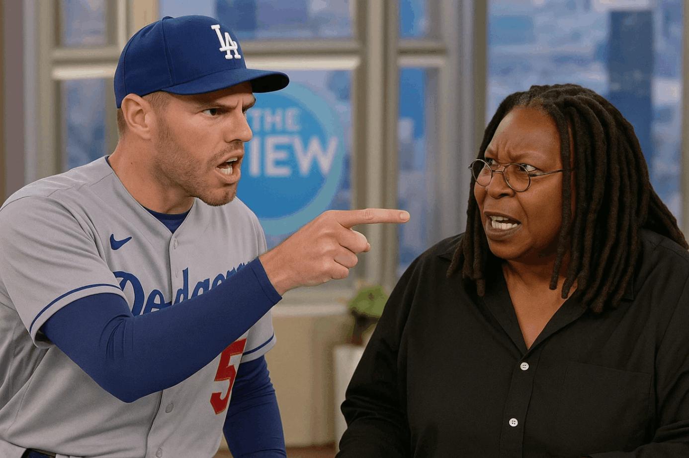 DAYTIME TV ERUPTS: Dodgers Superstar Freddie Freeman Storms Off ‘The View’ After Explosive Clash With Joy Behar and Ana Navarro — Whoopi Goldberg Screams “CUT IT! GET HIM OFF MY SET!” as Live Chaos Leaves Audience and Fans in Shock - Luxury Blogs