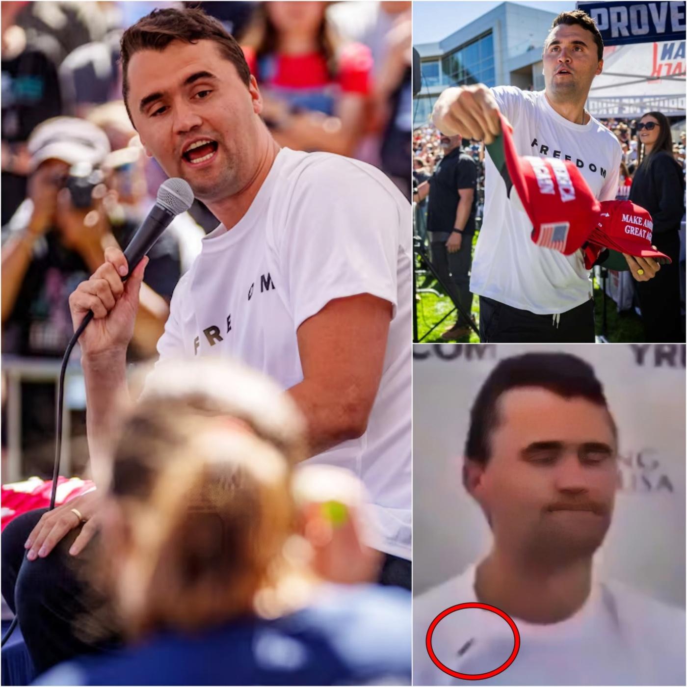 The details of a new video in slow camera seem to show a bullet bouncing in the Charlie Kirk bulletproof vest and penetrating his neck …