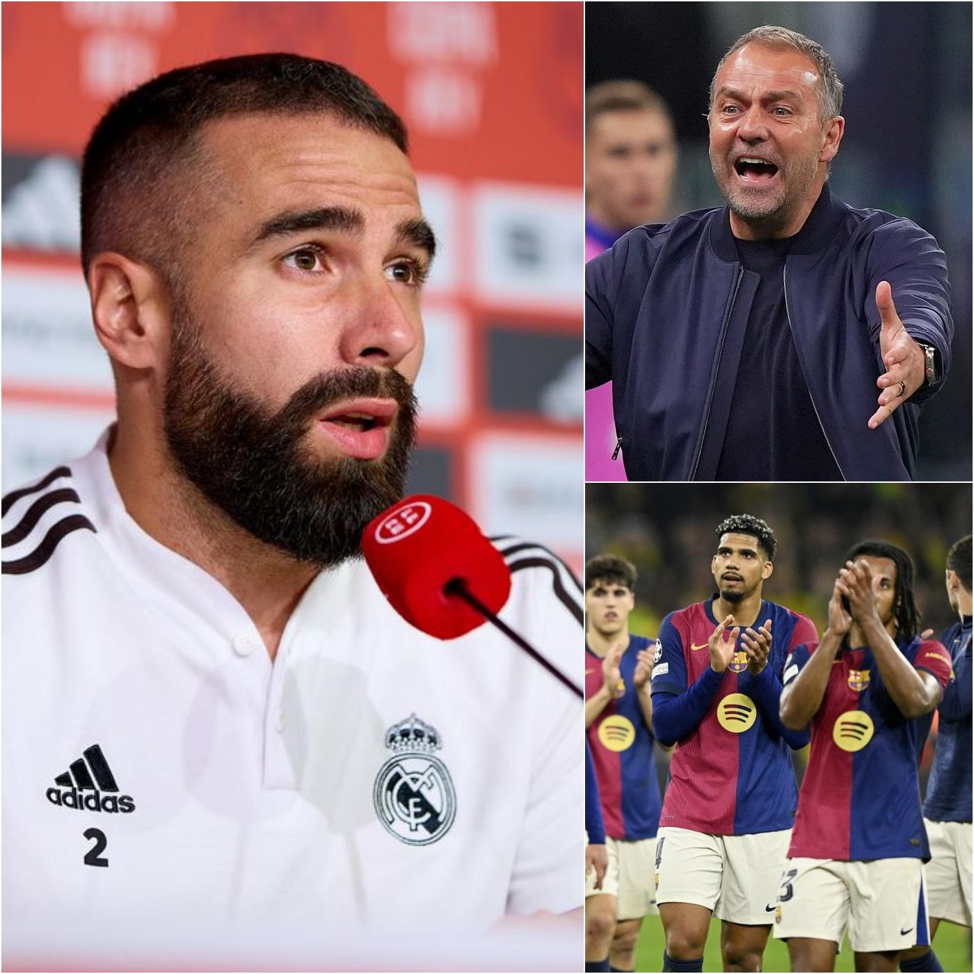 😱Scandal in La Roja: Midfielder Carvajal has stated that 3 Barça players should be excluded from the national team. He clearly said: “They don’t deserve to wear this sacred shirt…” – The Spanish defender’s direct statement enraged Barça fans. Shortly after, the response from Barça’s coach, Hansi Flick, surprised everyone…