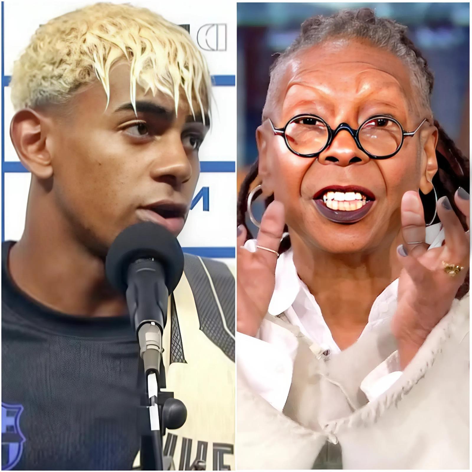 🔥 “He doesn’t deserve my respect,” declared Whoopi Goldberg categorically, immediately creating a tense atmosphere. She showed indifference toward the brilliant achievements of Lamine Yamal, who has brought glory to Spain. Just ten minutes after the show ended, Yamal posted a brief ten-word comment so sharp that it left Whoopi Goldberg embarrassed and sparked a wave of outrage on social media.