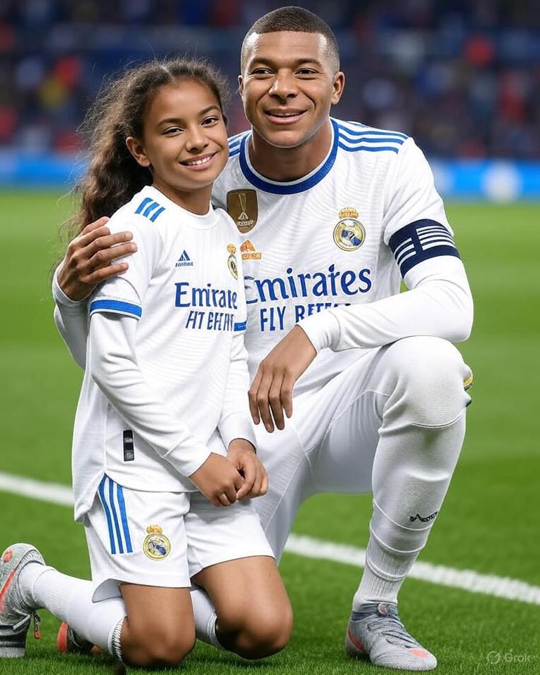 Kylian Mbappé suddenly approached a 13-year-old girl who had been saving every penny for months to see him play live. He gave her a warm smile, a strong hug and a kind message. But it was the unexpected gesture after that that made the entire stadium stand up and applaud enthusiastically!