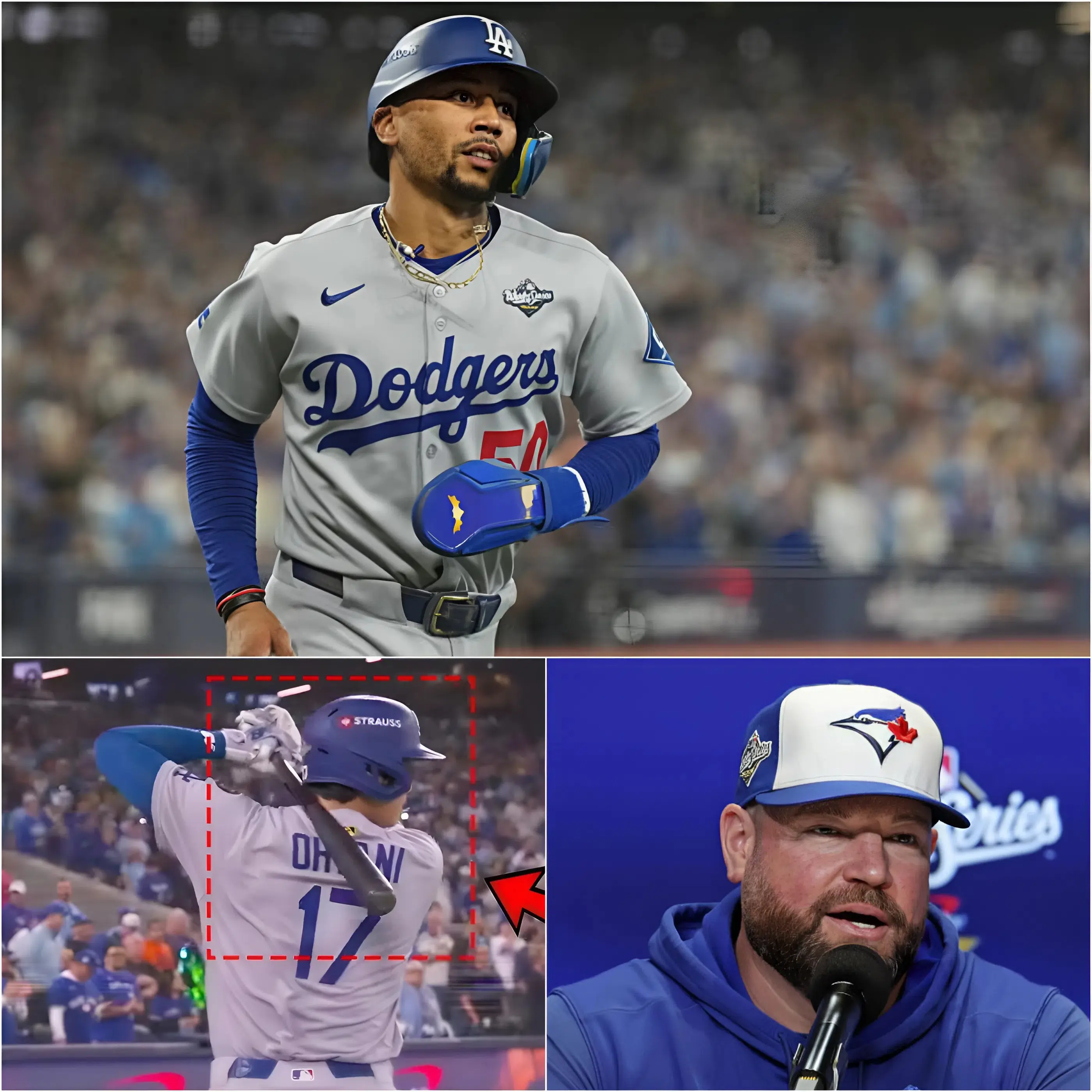 “BLAME YOURSELF BEFORE BLAMING THE GAME”— John Schneider faces backlash after accusing Shohei Ohtani of unfair play following the Dodgers’ World Series victory, but Mookie Betts’ nine-word response immediately shuts down the controversy and forces the Blue Jays to confront the reality of their season. -congthang123