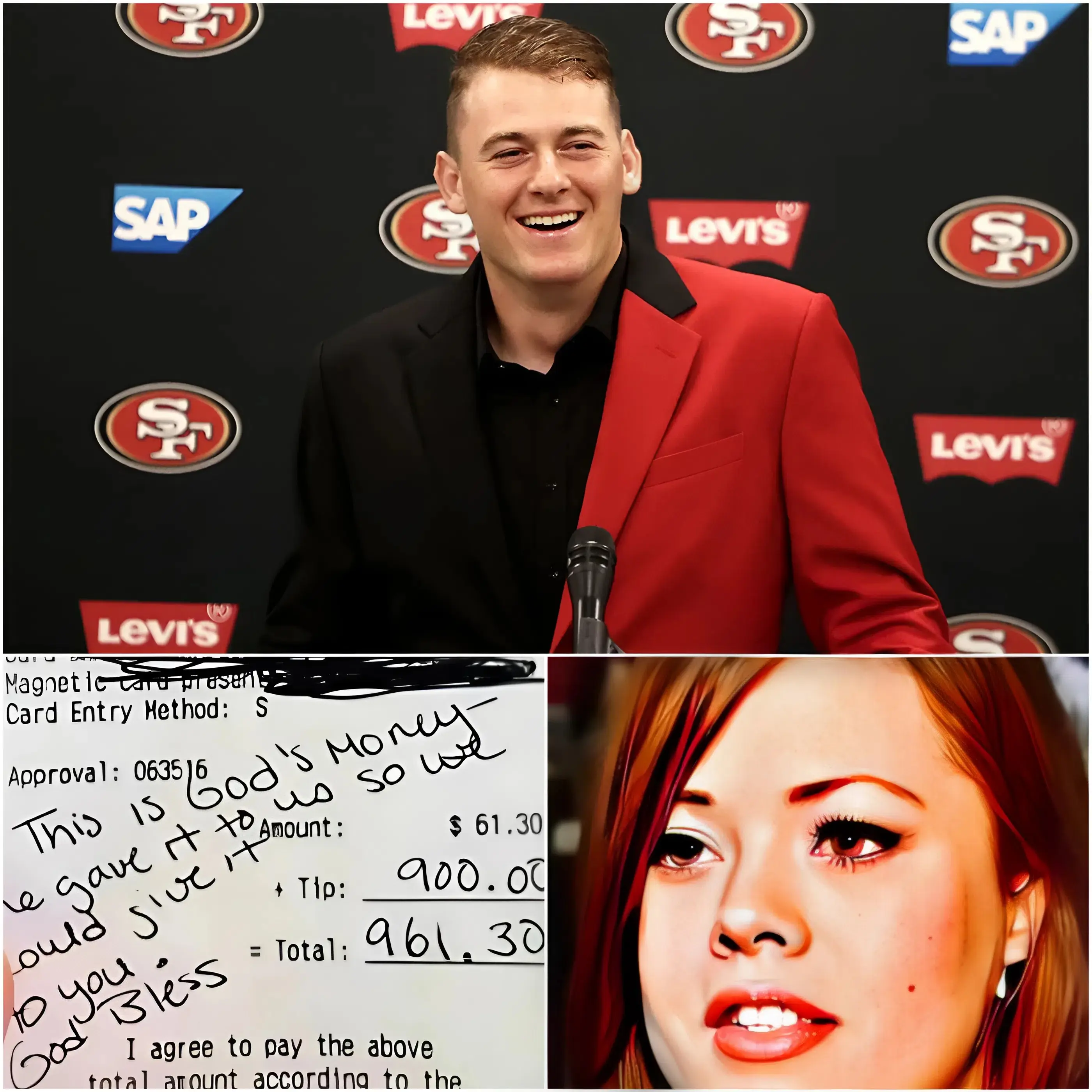 BREAKING: Lily, a 24-year-old waitress, had no idea she was serving superstar Mac Jones. Polite and discreet, Mac Jones enjoyed his meal without drawing attention. But when he left, he left a folded bill on the table… and walked away smiling. Curious, Lily opened it, but within minutes, she was in tears. What Mac Jones wrote was more than a simple thank you—it changed her life.