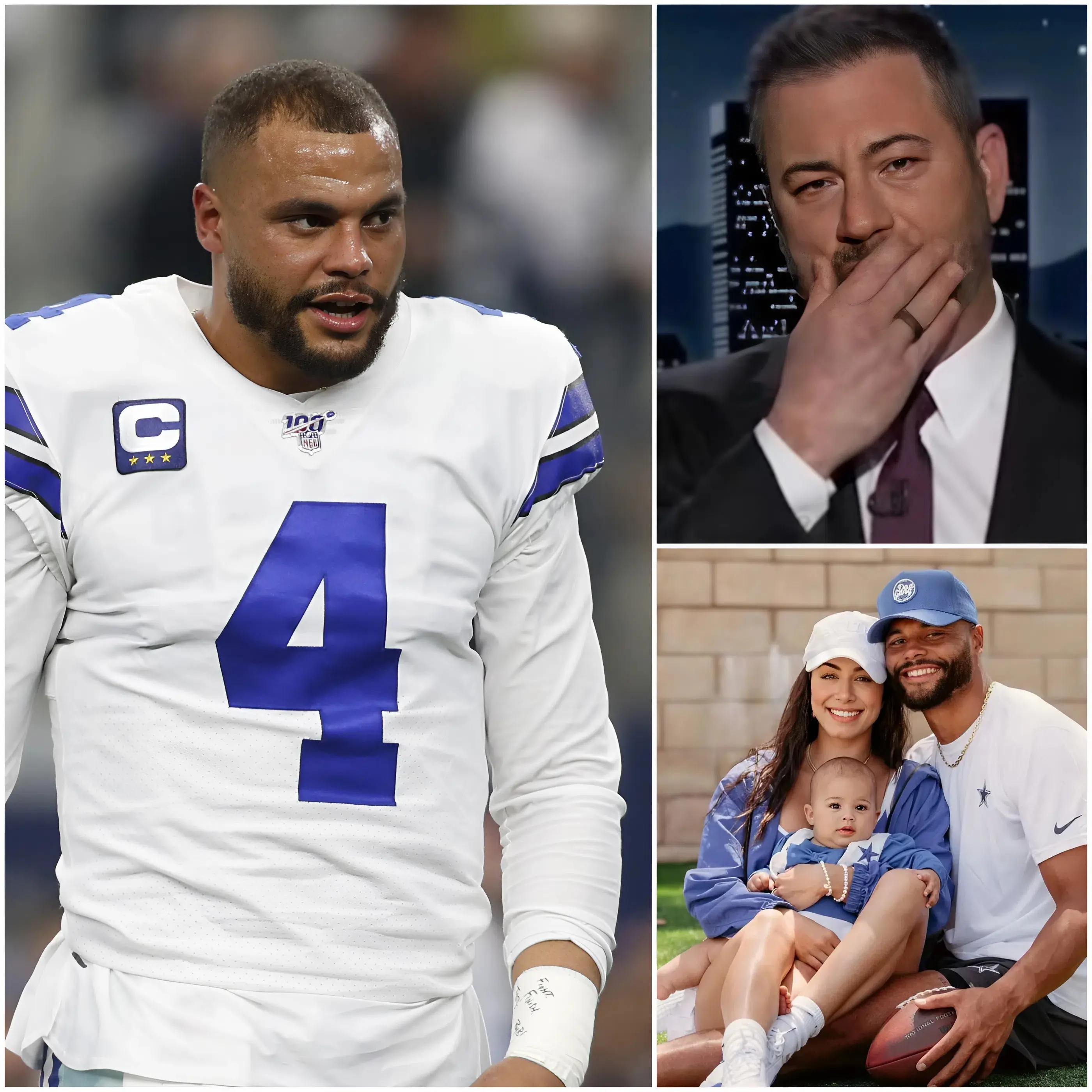 “I don’t need to defend anyone, but never ever touch my family.” Dak stunned the entire press conference room with a moment of bluntness, exposing his past and targeting Jimmy Kimmel.