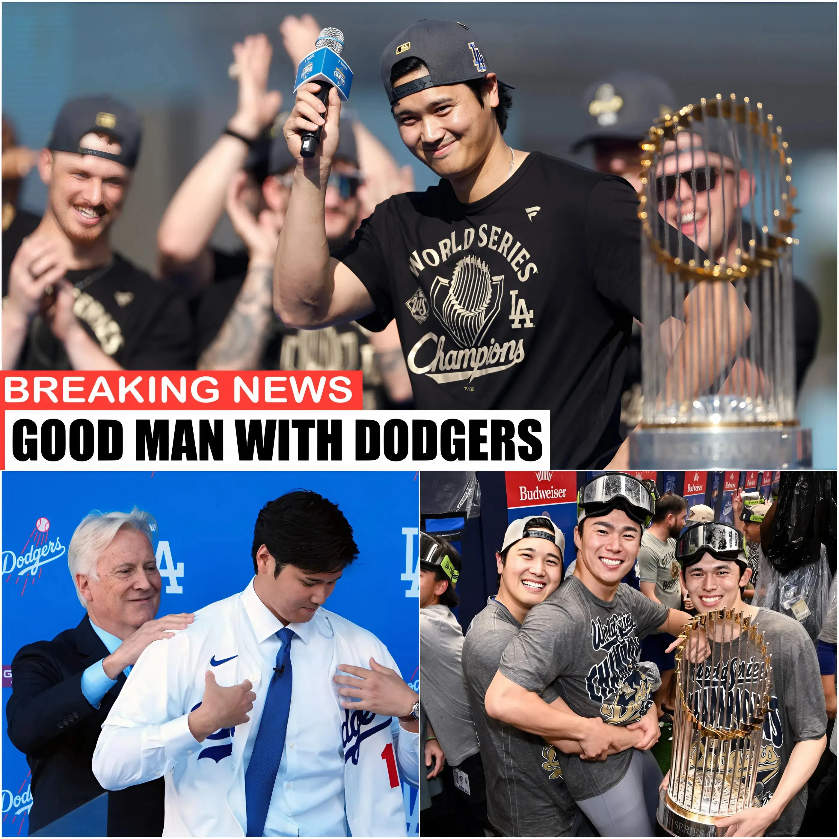 Shohei Ohtani turned down a salary of hundreds of millions of dollars to take only $2 million a season from the Dodgers, with the rest to be paid back later. For now, he wants the team to be able to focus on investing in worthy players so the team can aim for championships instead of making a profit for themselves.