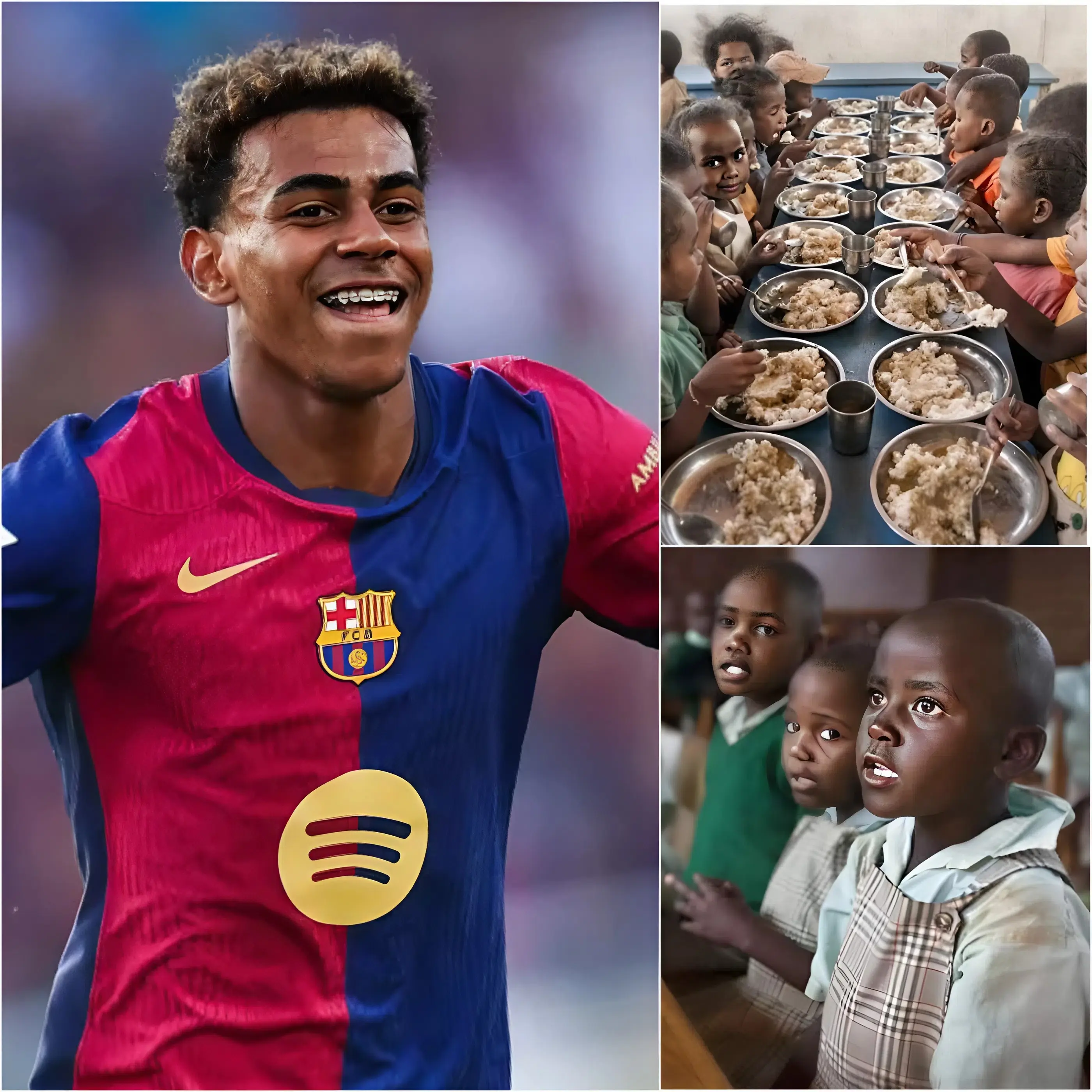 ÚLTIMA HORA: En plena temporada sensacional con el FC Barcelona, el prodigio adolescente Lamine Yamal ha dejado al mundo del deporte en estado de shock tras pagar discretamente cientos de miles de dólares en deudas pendientes de comedores escolares para estudiantes de más de 100 escuelas. Con un solo gesto lleno de humanidad, Yamal eliminó una carga financiera que había pesado sobre miles de familias durante años, permitiendo que innumerables niños regresaran a clase sin miedo, sin vergüenza y sin la ansiedad de no poder costear una comida diaria. La acción, mantenida en el más absoluto silencio hasta ahora, revela una faceta profundamente solidaria del joven futbolista, que va mucho más allá de los focos y demuestra una madurez poco común para alguien de su edad.