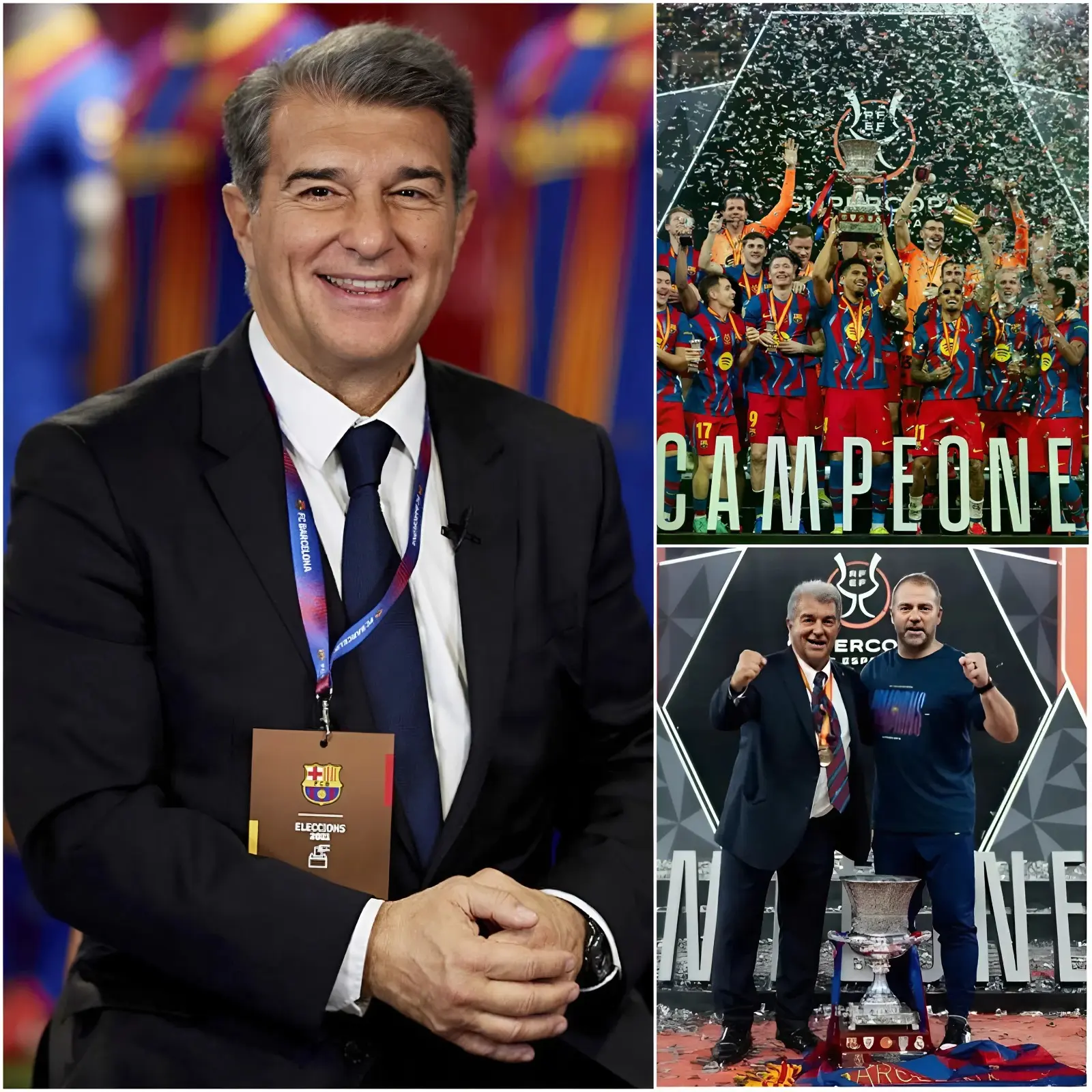 President Joan Laporta kept his promise by awarding the players the BIGGEST bonus ever seen in the club's history after winning the Spanish Super Cup. The amount that each player will receive is absolutely colossal and will leave many of the big European football clubs in a complete state of shock 👇👇 - Luxury Blogs
