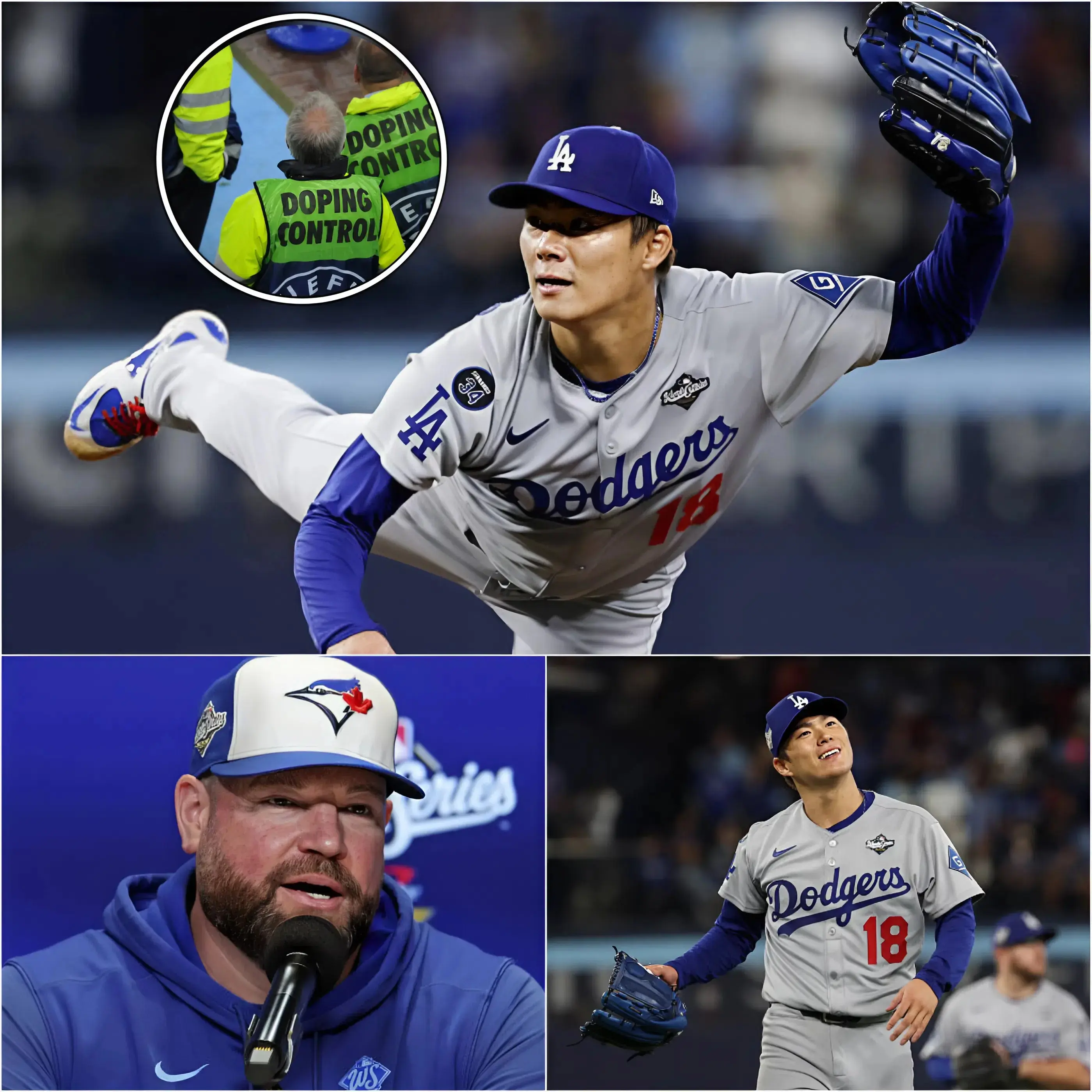 Blue Jays manager John Schneide publicly called on the MLB to require Yoshinobu Yamamoto to be tested for drugs immediately after the Blue Jays’ Game 7 loss to the Dodgers. When the results were announced, everyone was stunned… including John Schneide himself, who immediately made a surprising statement.